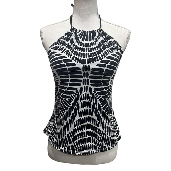 Bar III Kaleidoscope High Neck Tankini Top Only - Picture 4 of 9